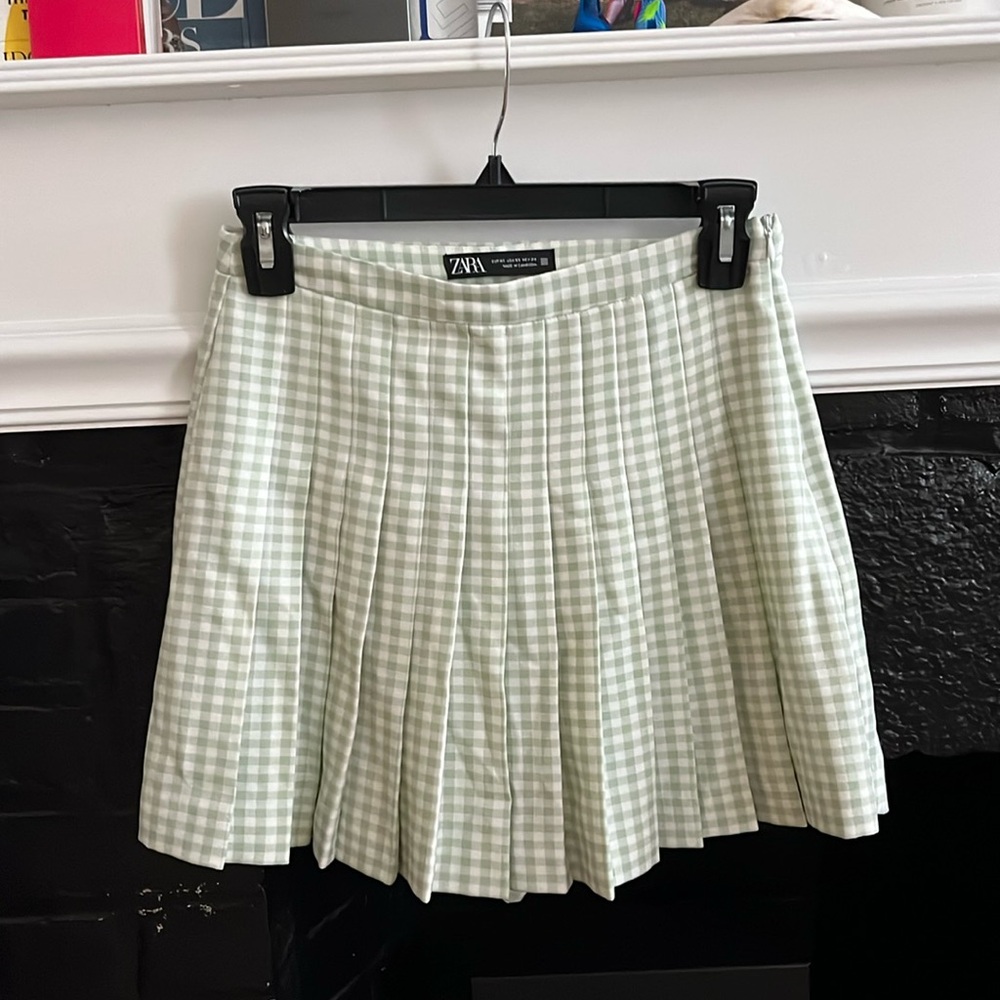 Zara Gingham Skort